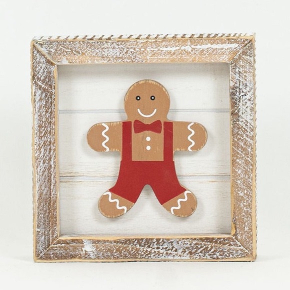 Gingerbread Man/Coffee Helps Reversible Sign - Picture 5 of 5